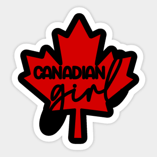 Canadian Girl Sticker